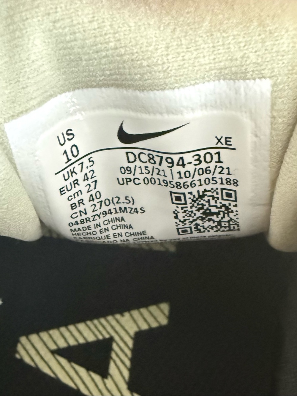 Women’s size 10 - Nike Pegasus Trail 3 GTX 'Olive Aura - Picture 8 of 8